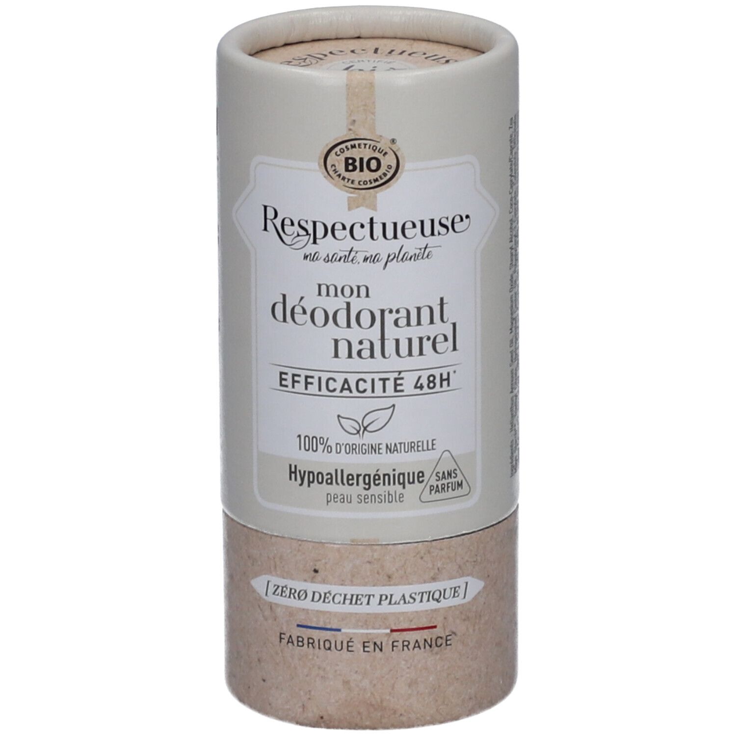 Respectueuse Mon Déodorant Naturel Hypoallergénique 50 G
