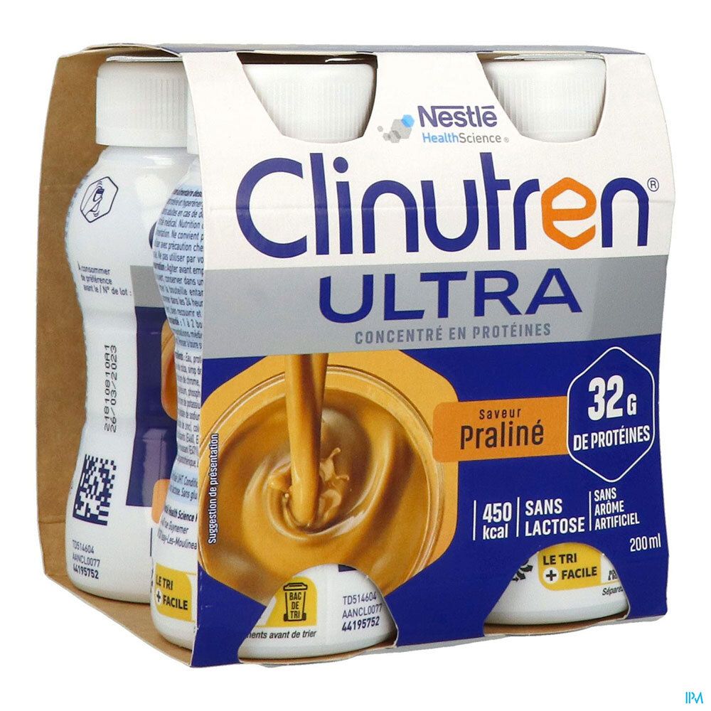 Nestlé Clinutren Ultra Praliné 4x200 ml Fluide