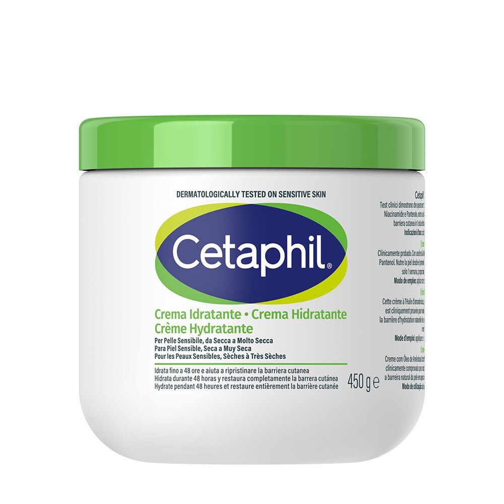 Cetaphil Crème Hydratante 450G - Pour Peaux Sensibles Et Très Sèches La Peau 450 G