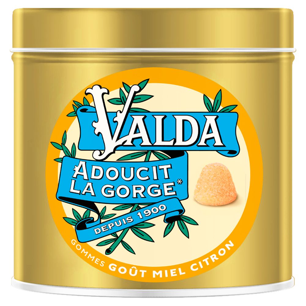 Valda Gommes Miel Citron Adoucit La Gorge 140G Gummies 140 G