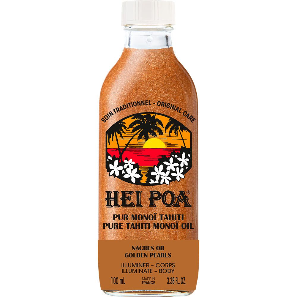 Hei Poa Hei Poa® Pur Monoï Tiaré Nacres Or Huile 100 Ml