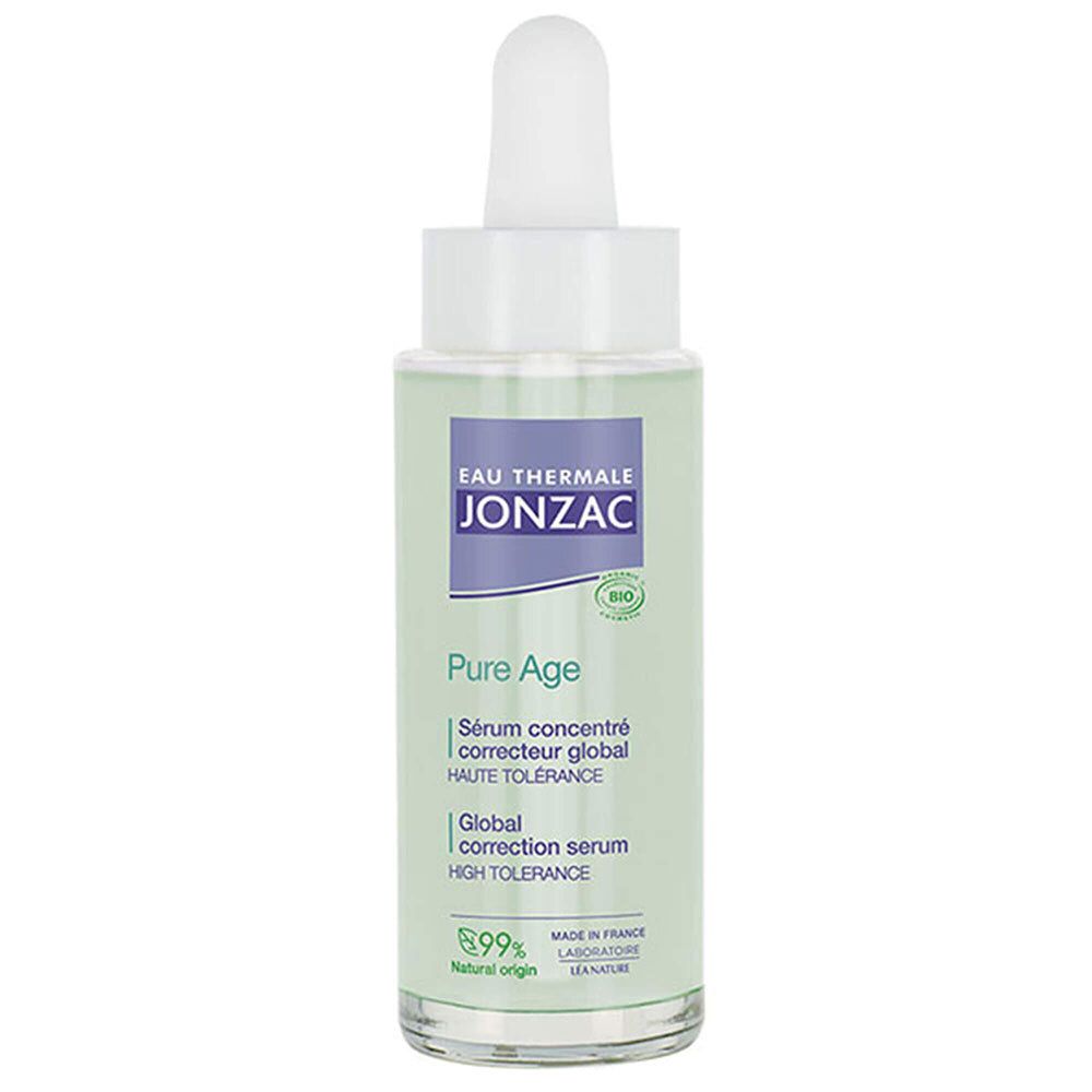 Jonzac Pure Age Sérum Correcteur Global Bio Peaux Adultes à Imperfections 30 ml Concentré