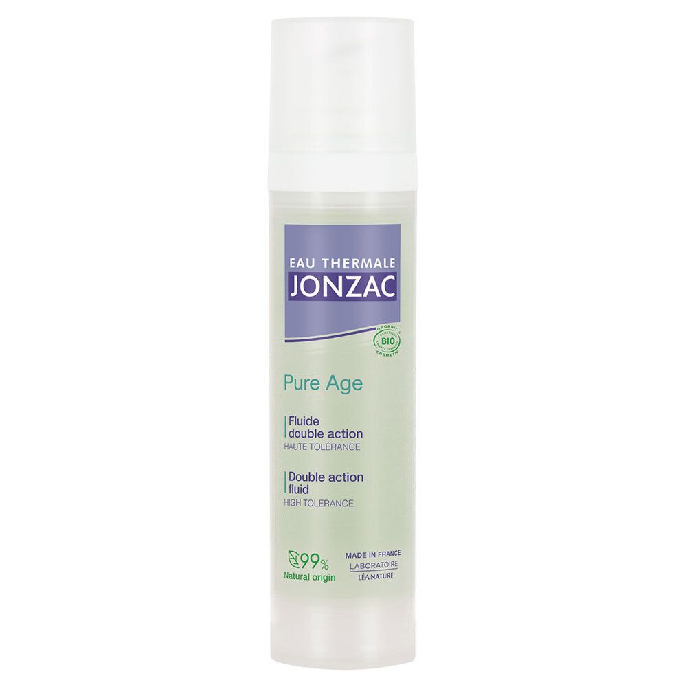 Jonzac Pure Age Fluide Double Action Bio anti-âge et anti-imperfections 40 ml Émulsion