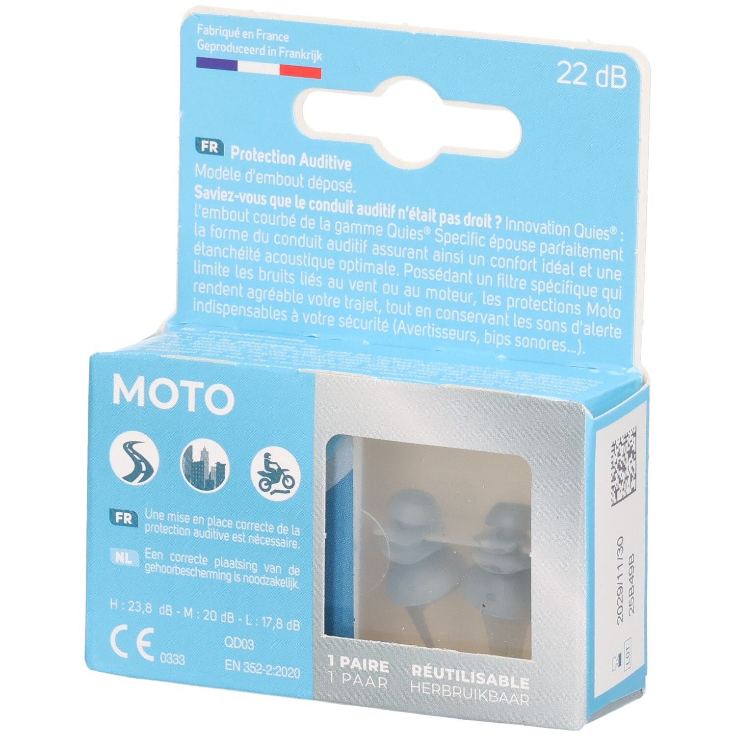 Quies Specific Moto Bouchons D'oreille 1 Pc(S) - Image 1