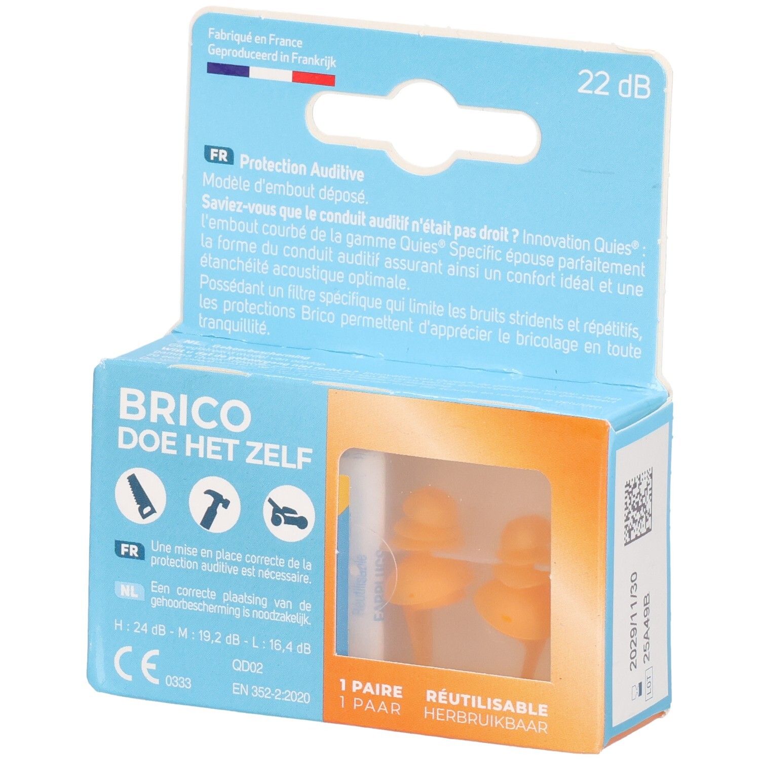 Quies Specific Protection Auditive Bricolage Paire Taille 1 - Image 2
