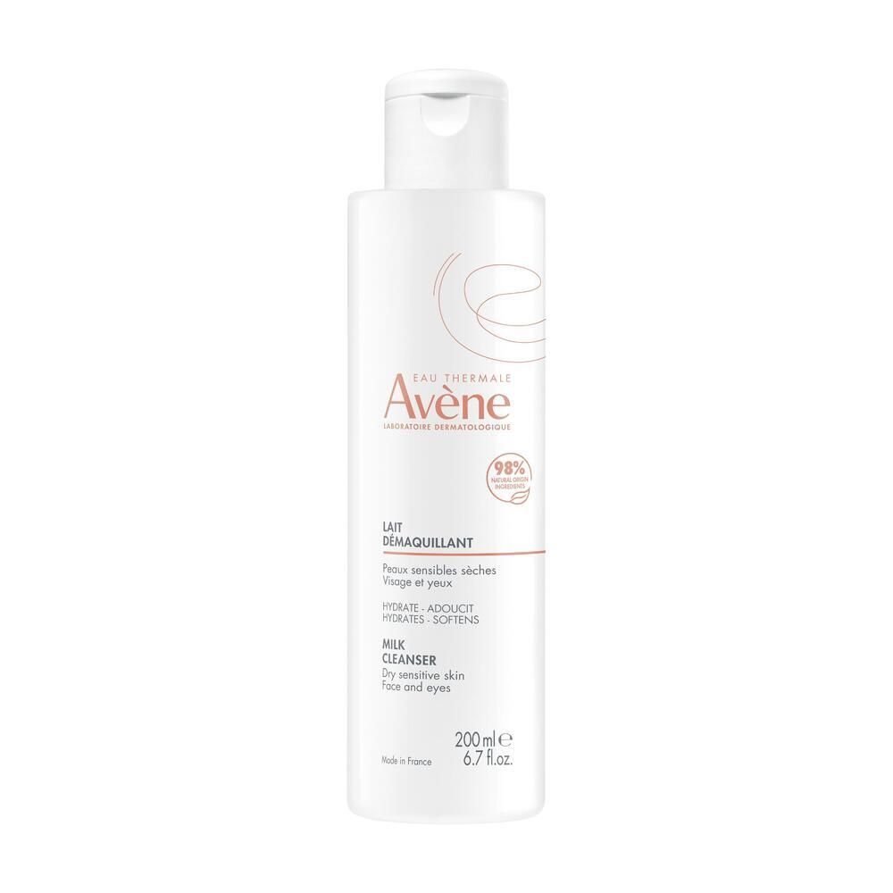 Avène Essentiel Lait Démaquillant Visage et yeux sensibles 200 ml Lait