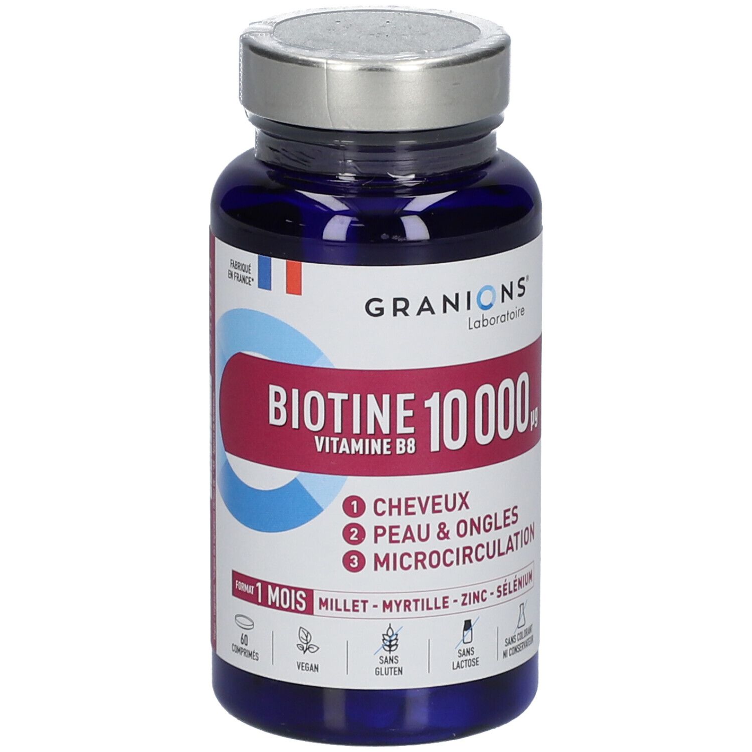 Granions Biotine 10 000 Μg 60 Comprimés - Image 3