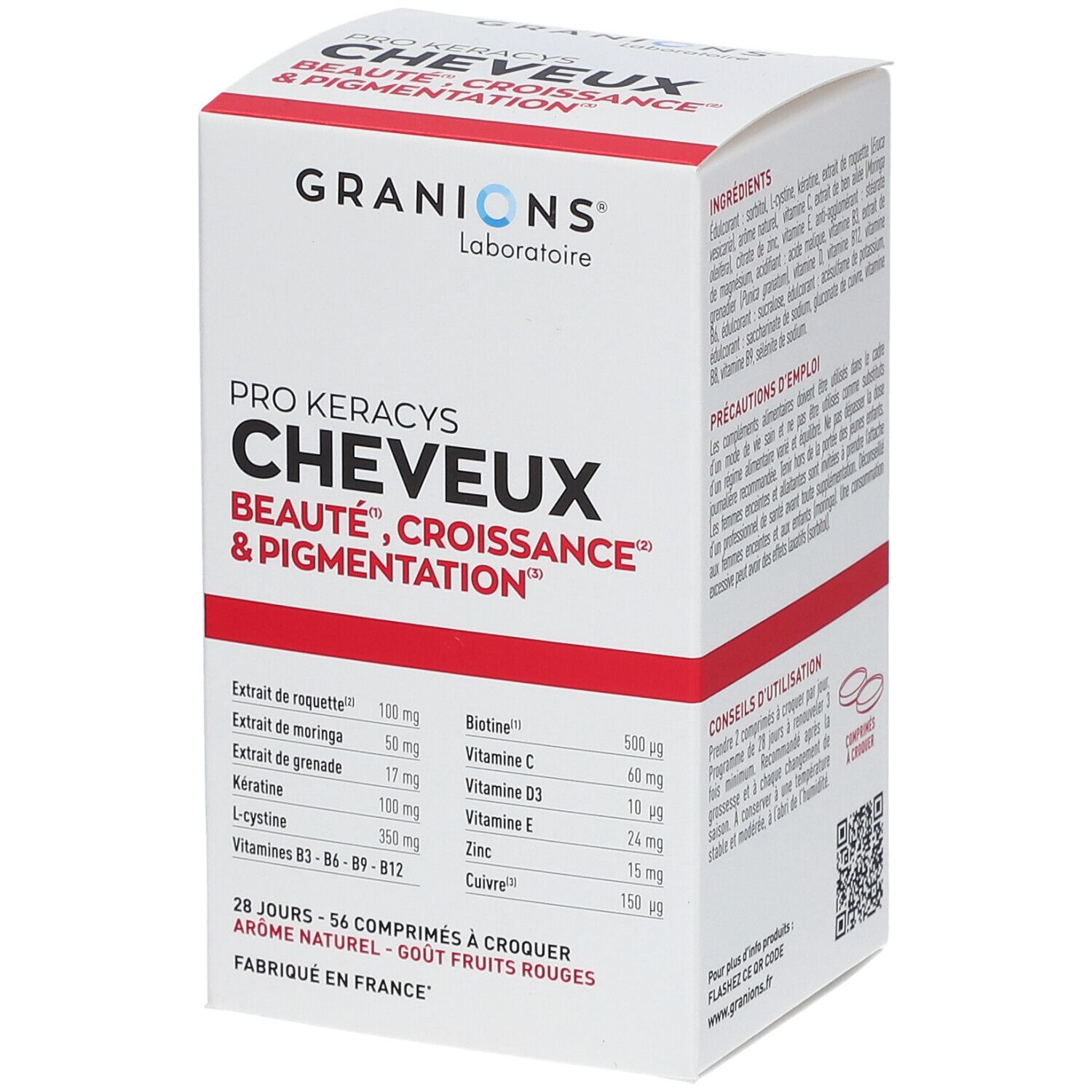 Laboratoire Des Granions Granions® Pro Keracys Cheveux - Beauté, Croissance & Pigmentation Comprimé(S) 90 Pc(S) Enfants