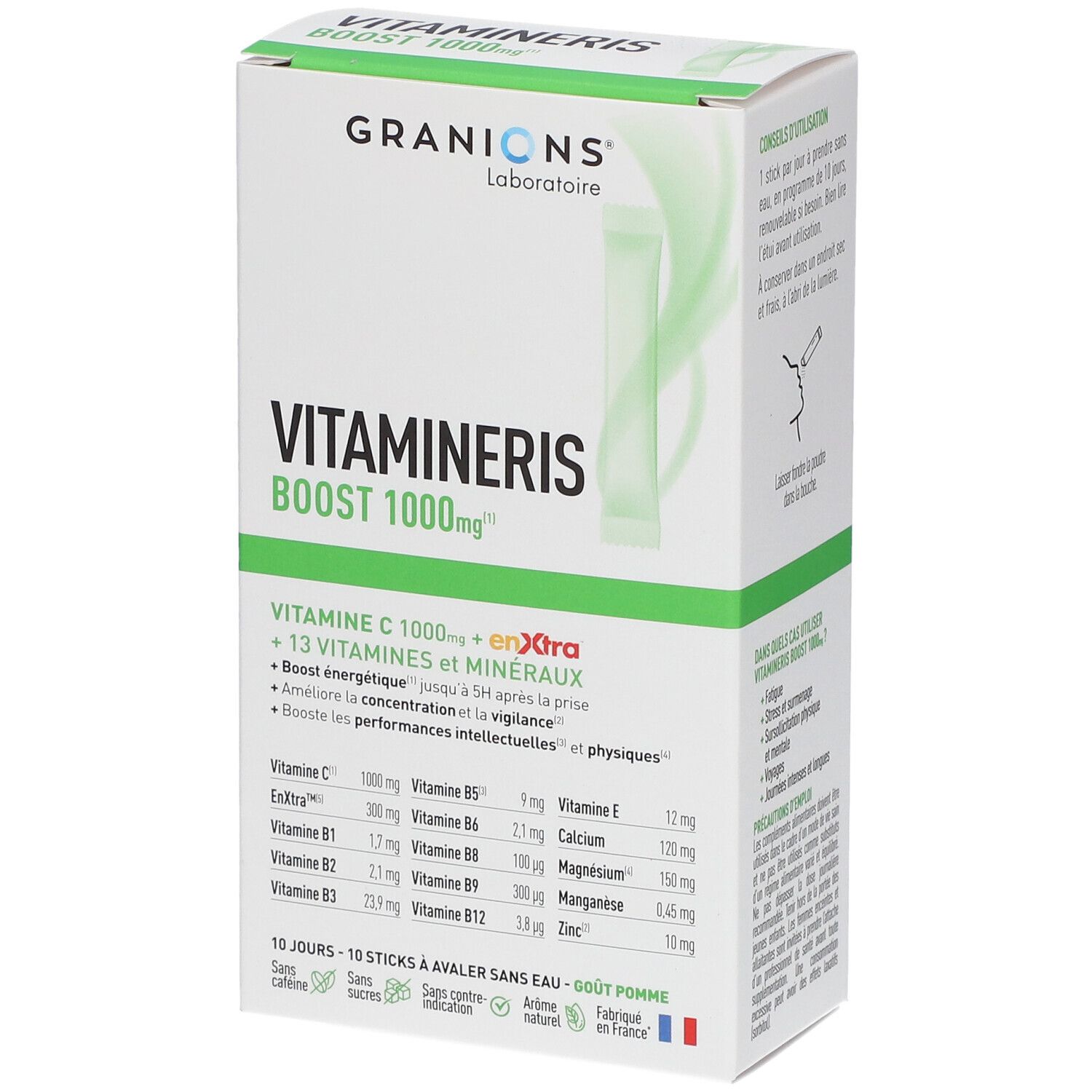 Granions Vitamineris Boost 10 Sticks 1000Mg - Image 2