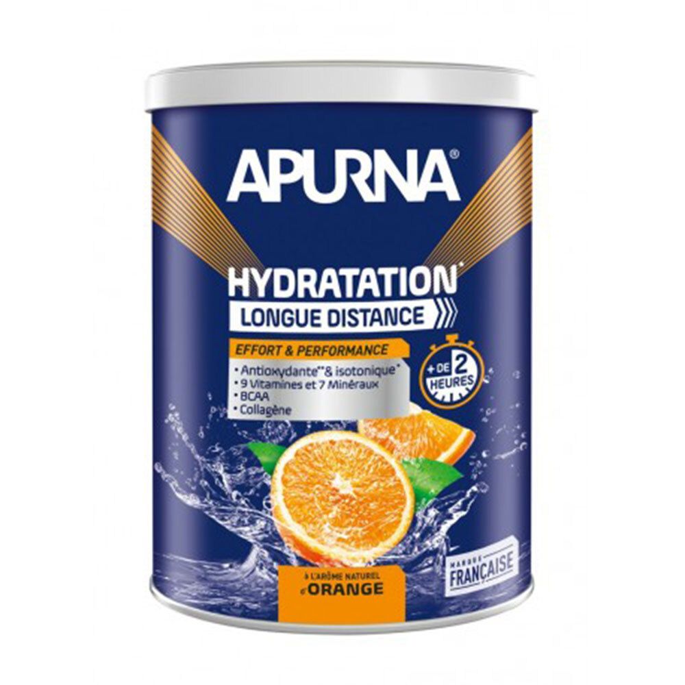 Lactalis Nutrition Diet Apurna Boisson Hydratation Longue Distance Orange Poudre Pour La Préparation D'une Solution 500 G
