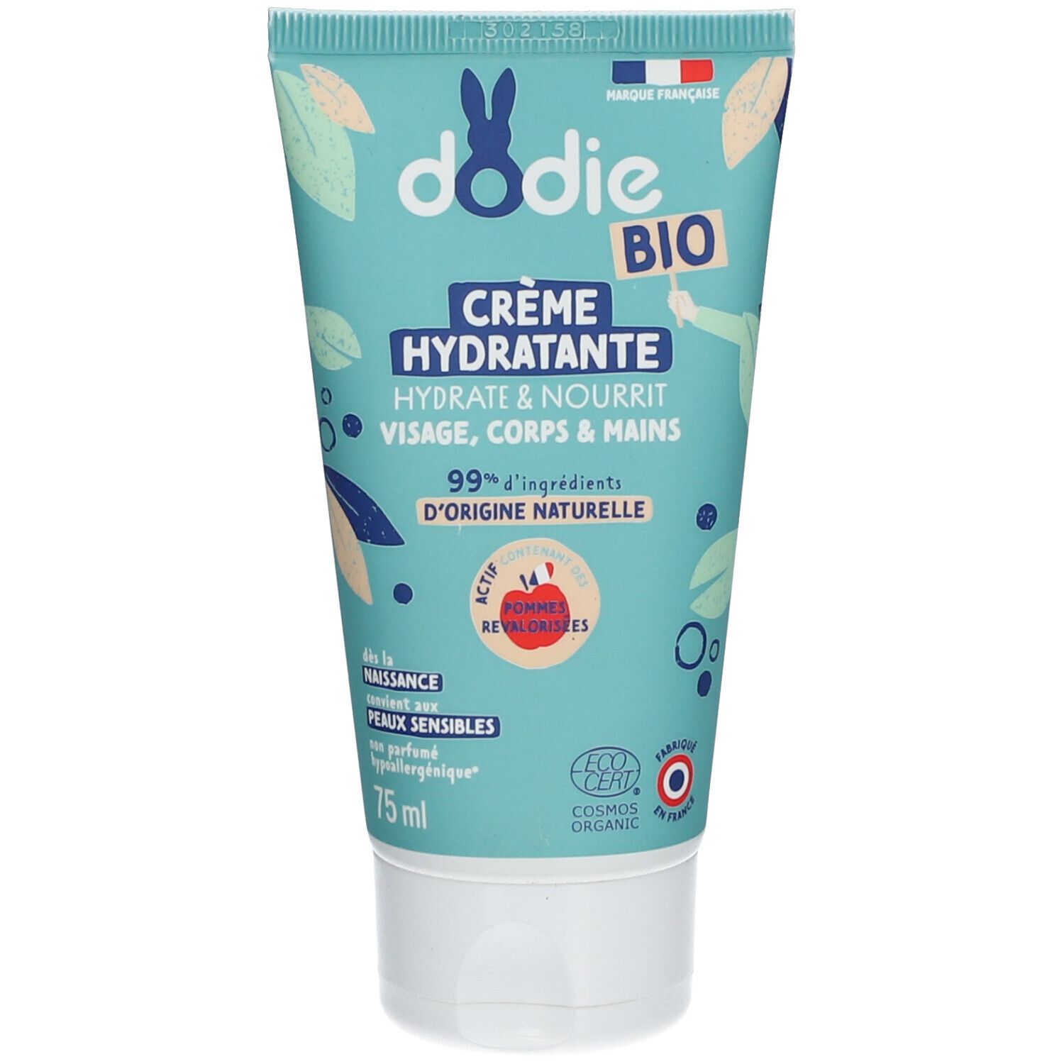 Dodie Dodie® Bébé Crème Hydratante 3 En 1 Certifiée Bio Pour La Peau 75 Ml Nourrisson