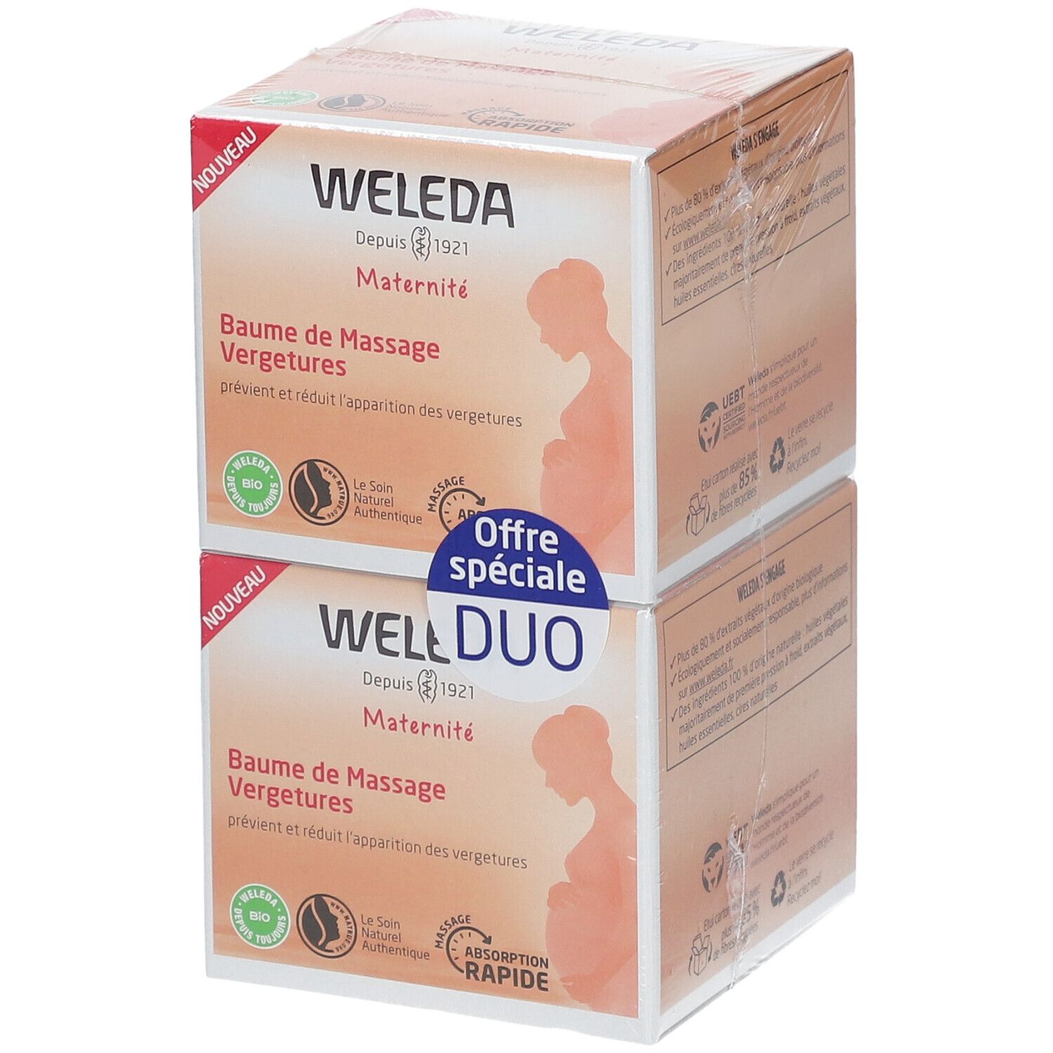 WELEDA Baume de Massage Vergetures 300 ml Baume