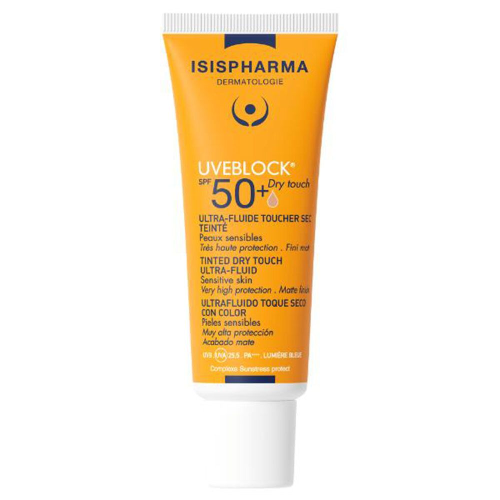 Isispharma Uveblock Spf 50+ Dry Touch Medium Crème Protection Solaire 40 Ml