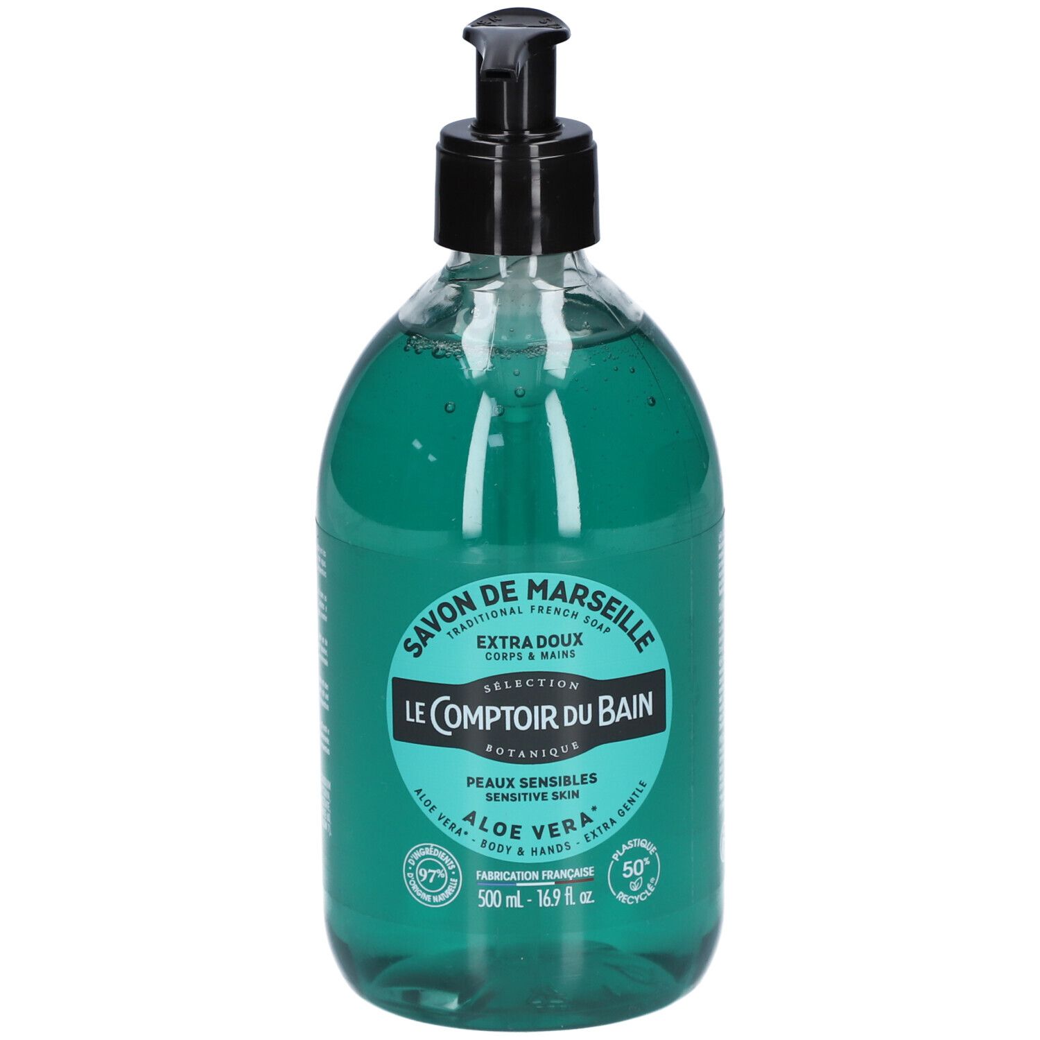 Le Comptoir Du Bain Savon De Marseille Aloe Vera Liquide 500 Ml