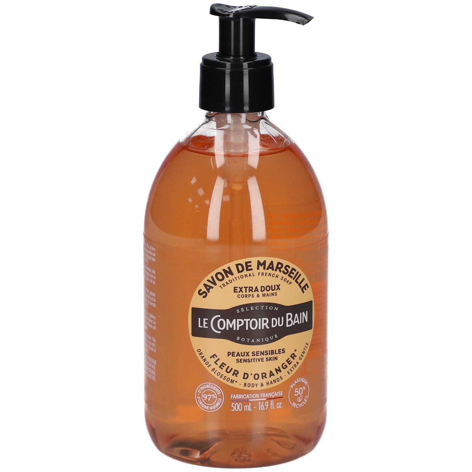 Le Comptoir Du Bain Savon Traditionnel De Marseille Fleur D'oranger Liquide 500 Ml