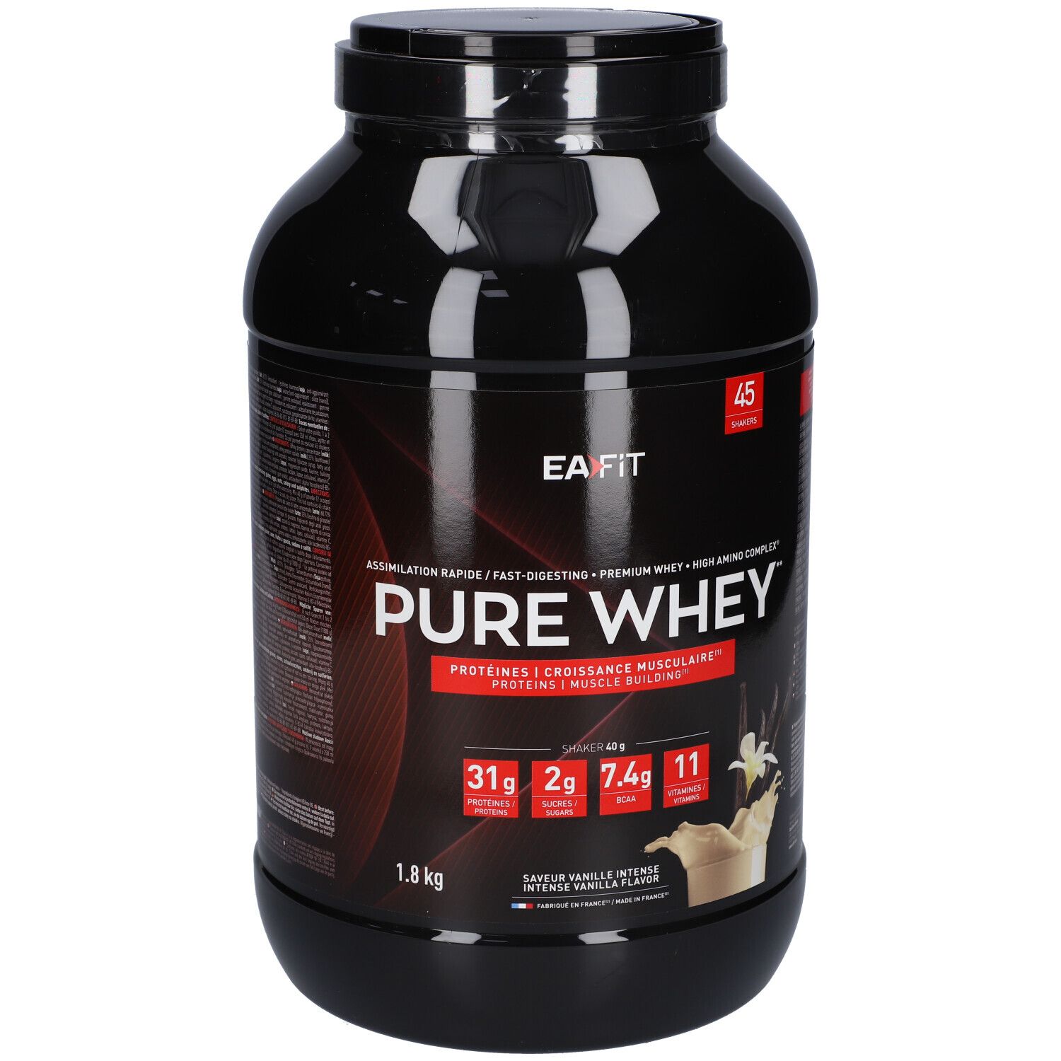 Ea Fit Noir Protéine Vanille Intense Pure Whey - Image 3