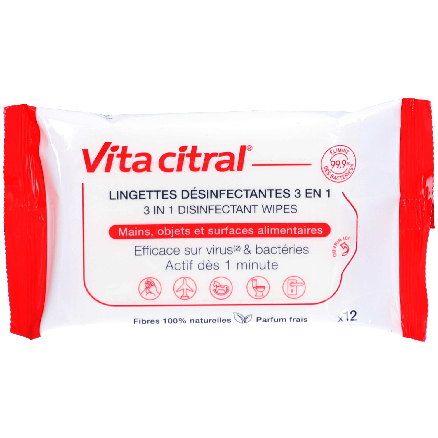 Vita Citral 3 in 1 Disinfectant 1 pc(s) Lingette(S)