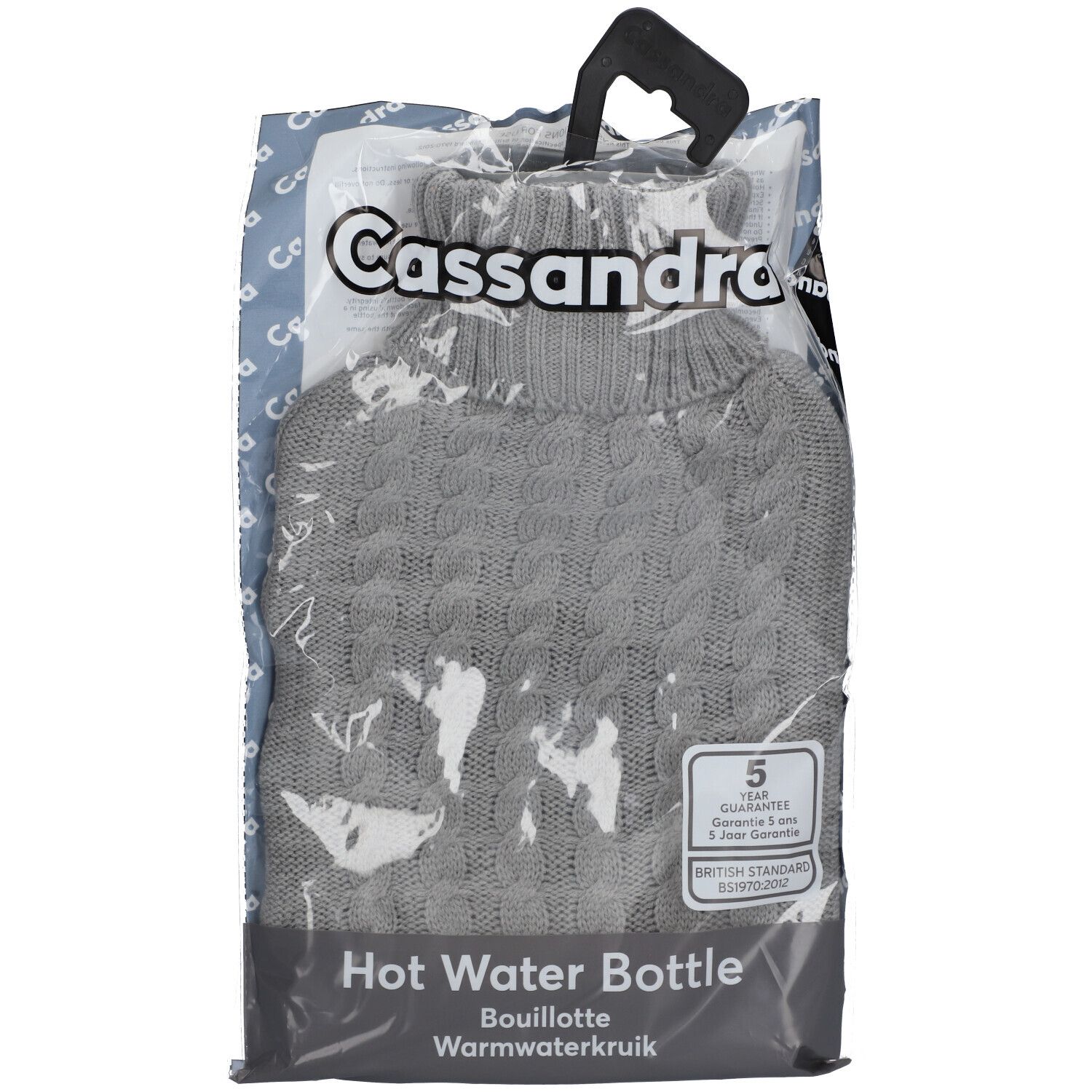 Cassandra Bouillotte Housse Tricot Gris 1,8L 1 pc(s)