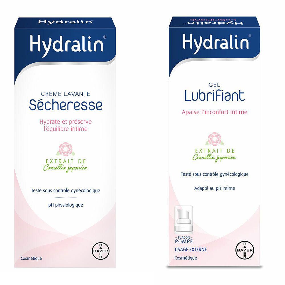 Hydralin® Sécheresse Crème Lavante Hydratante + Gel Lubrifiant Hydratant Emballage(S) Combi 1 pc(s)