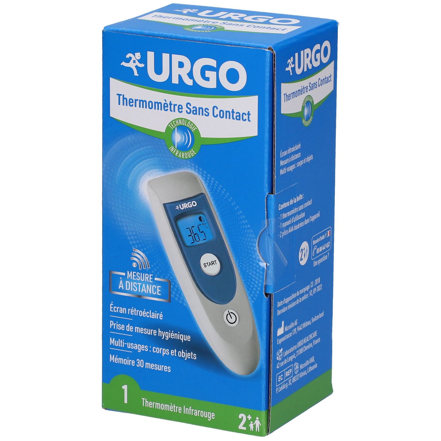 URGO Thermomètre Sans Contact 1 pc(s) Thermomètre