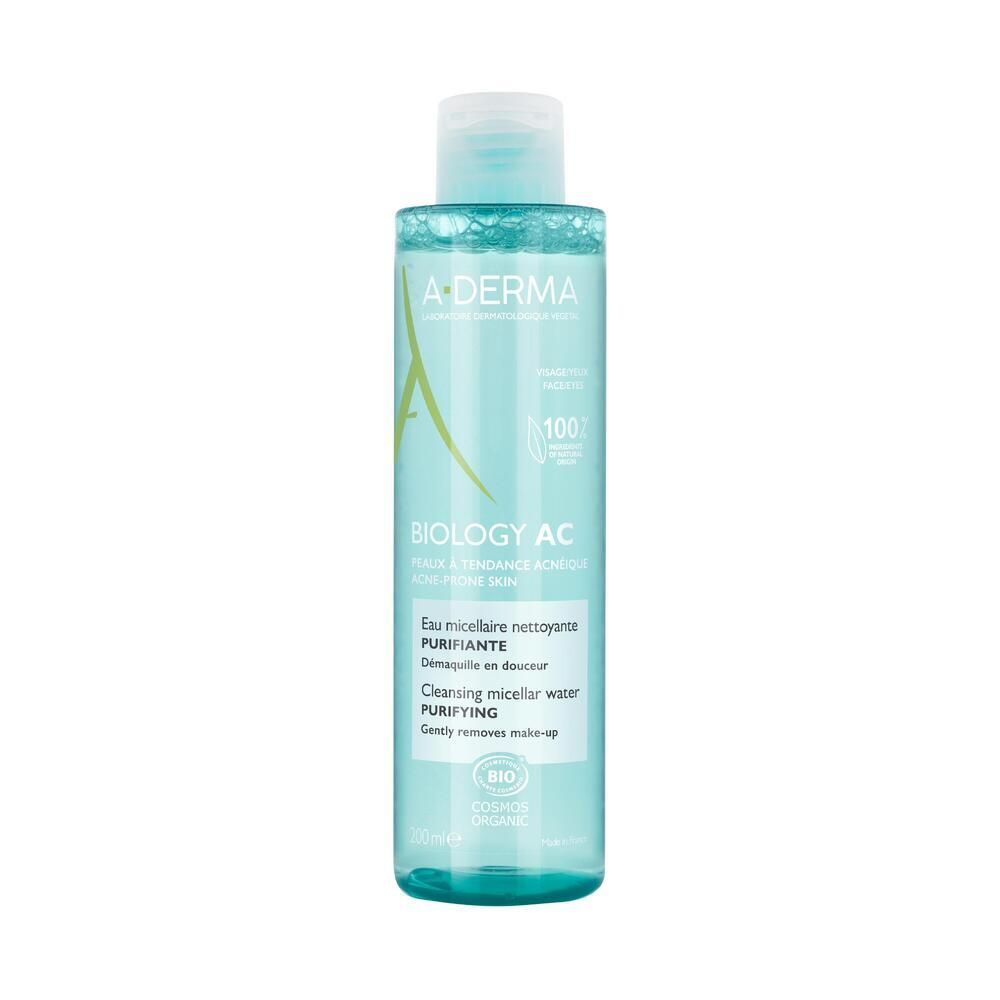 A-Derma Biology Ac Eau Micellaire Nettoyante Purifiante Pour Le Visage 200 Ml