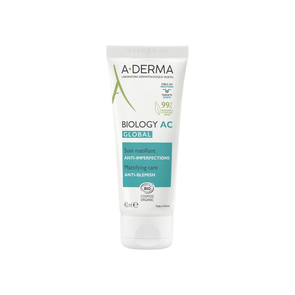 A-DERMA BIOLOGY AC GLOBAL Soin matifiant anti-imperfections 40 ml Crème Pour La Peau