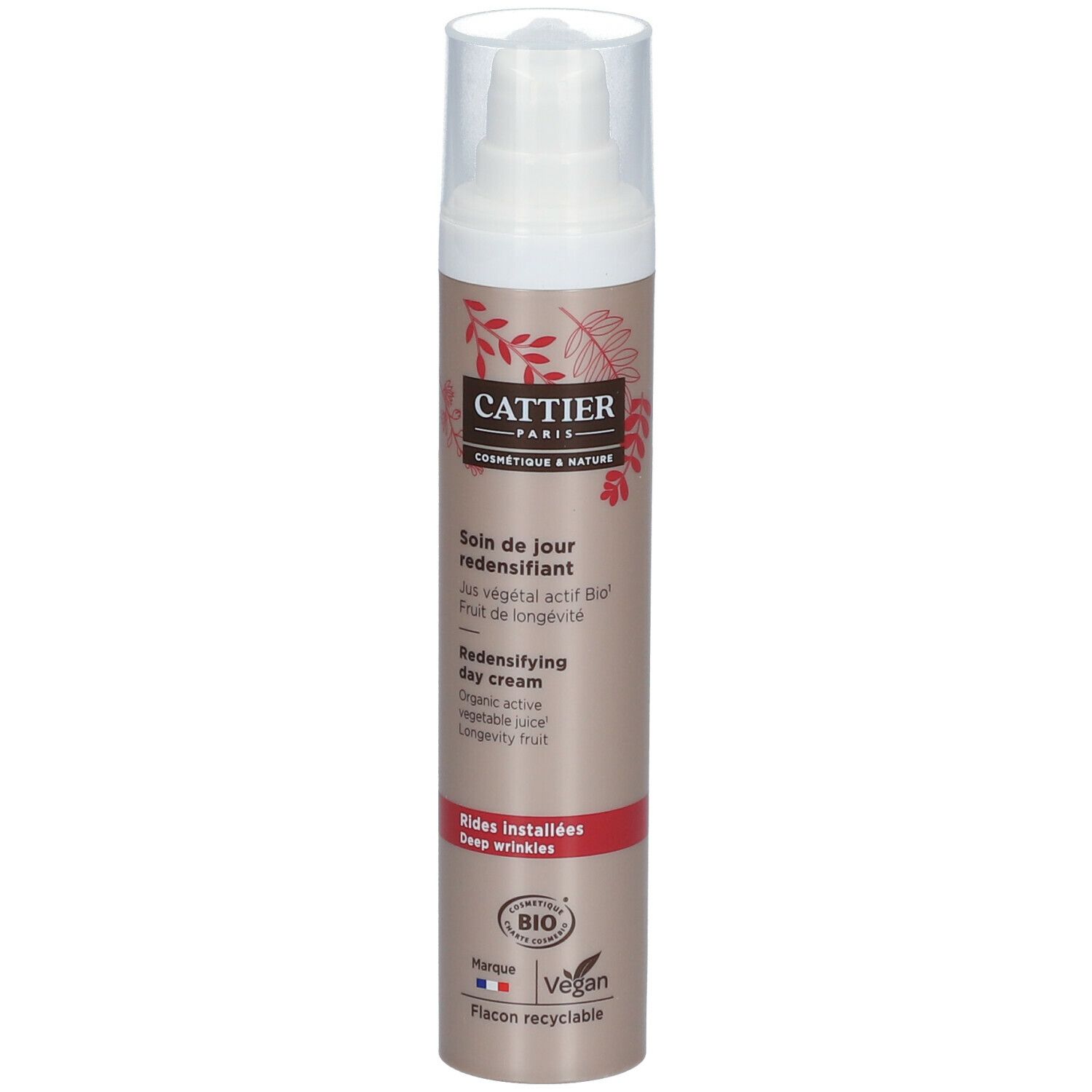 Cattier Soin De Jour Redensifiant - Rides Installées Fruit Longévité 50Ml Crème Pour La Peau 50 Ml