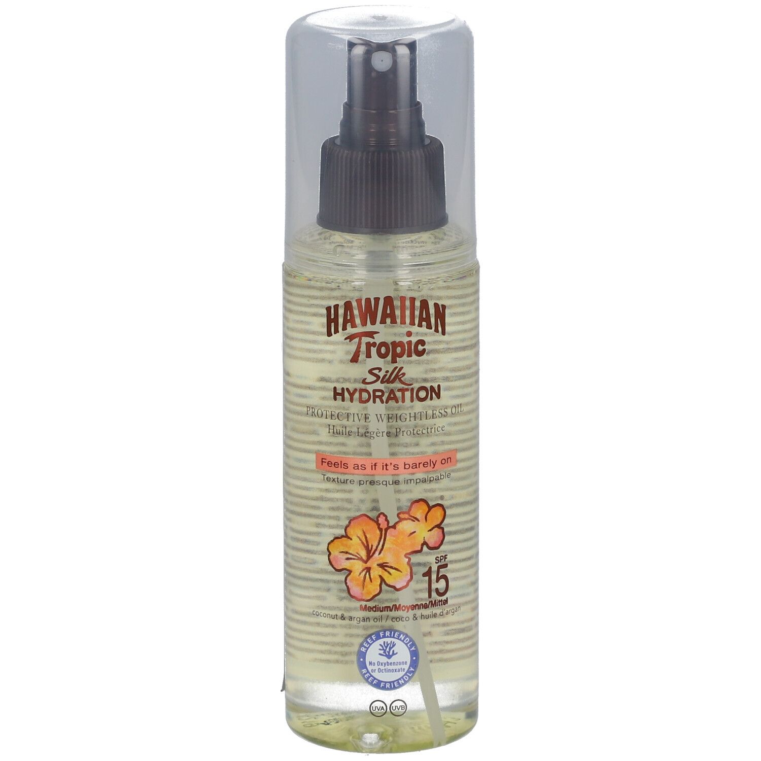 HAWAIIAN Tropic Silk Hydration Huile légère protectrice SPF15 150 ml Spray