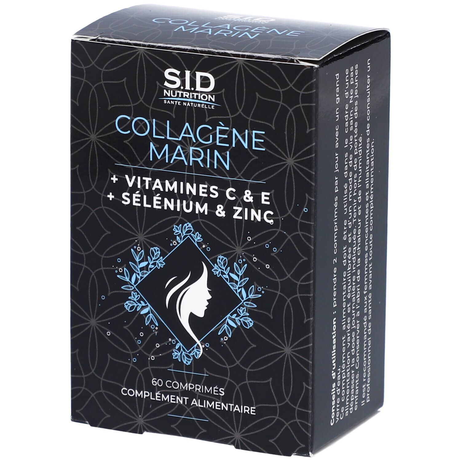 SID Nutrition – Collagène marin avec vitamines C & E, zinc et sélénium 60 pc(s) Comprimé(S)