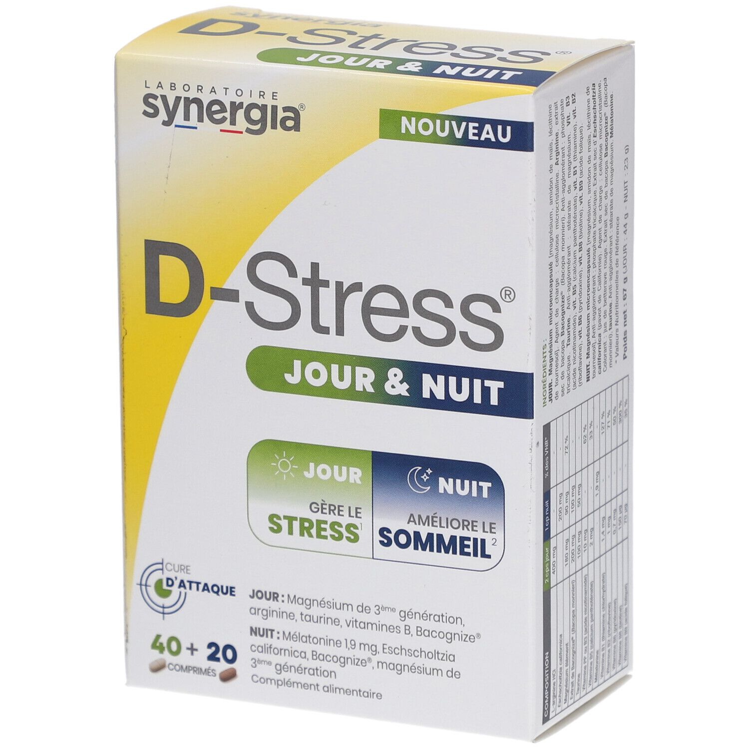 Synergia D-Stress Jour & Nuit 60 Comprimés - Image 3