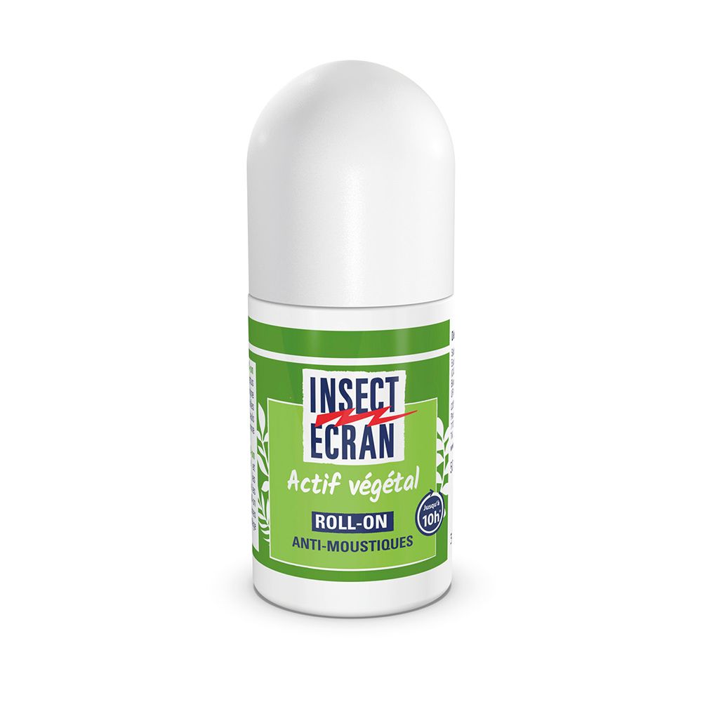 INSECT ECRAN - Roll-on Anti -Moustiques - Protection zones ciblées de la peau contre les piqûres de moustiques - Moustiques & tiques - Eucalyptus 