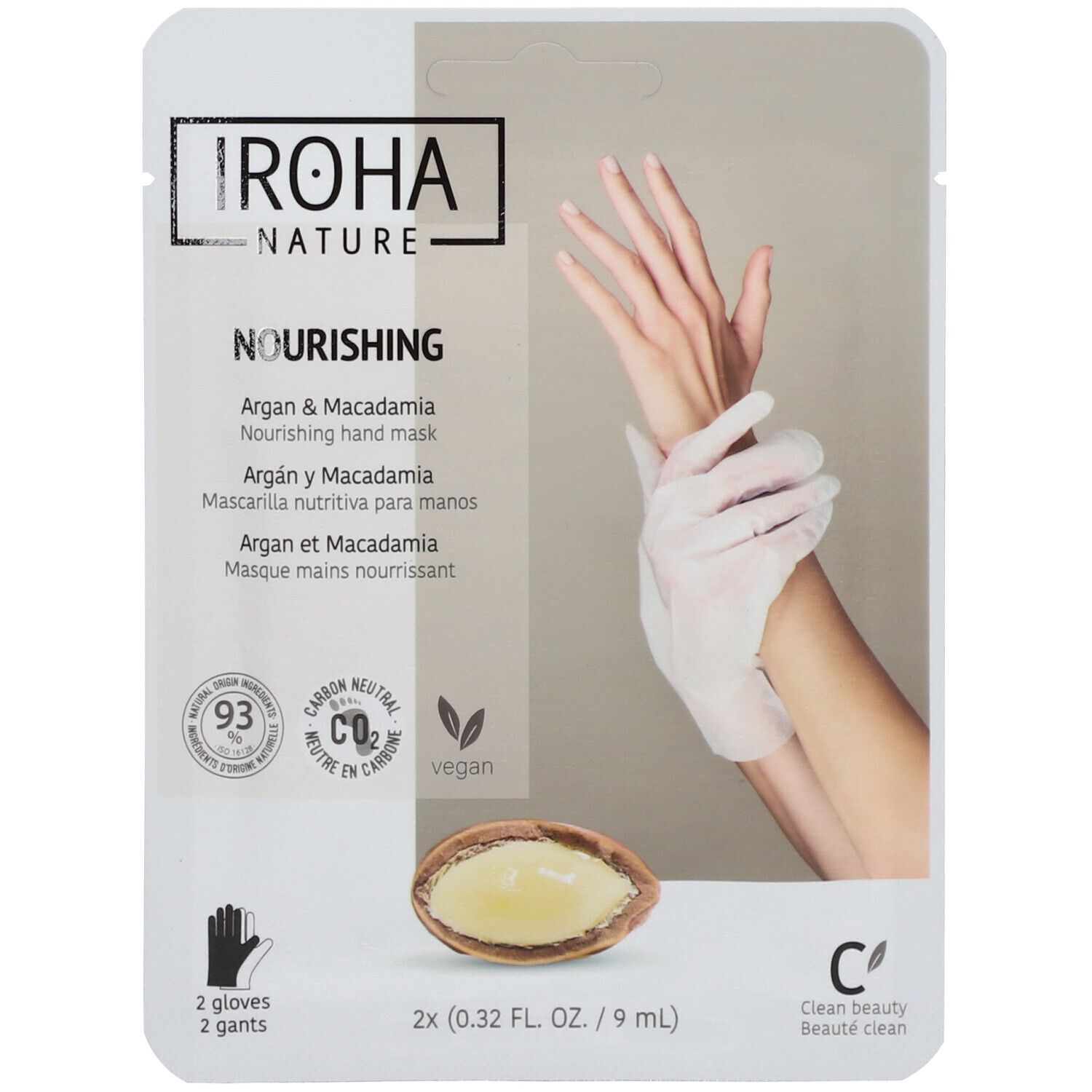 IROHA NATURE Masque Gants Nourrissants - Huile d'Argan Autre 18 ml