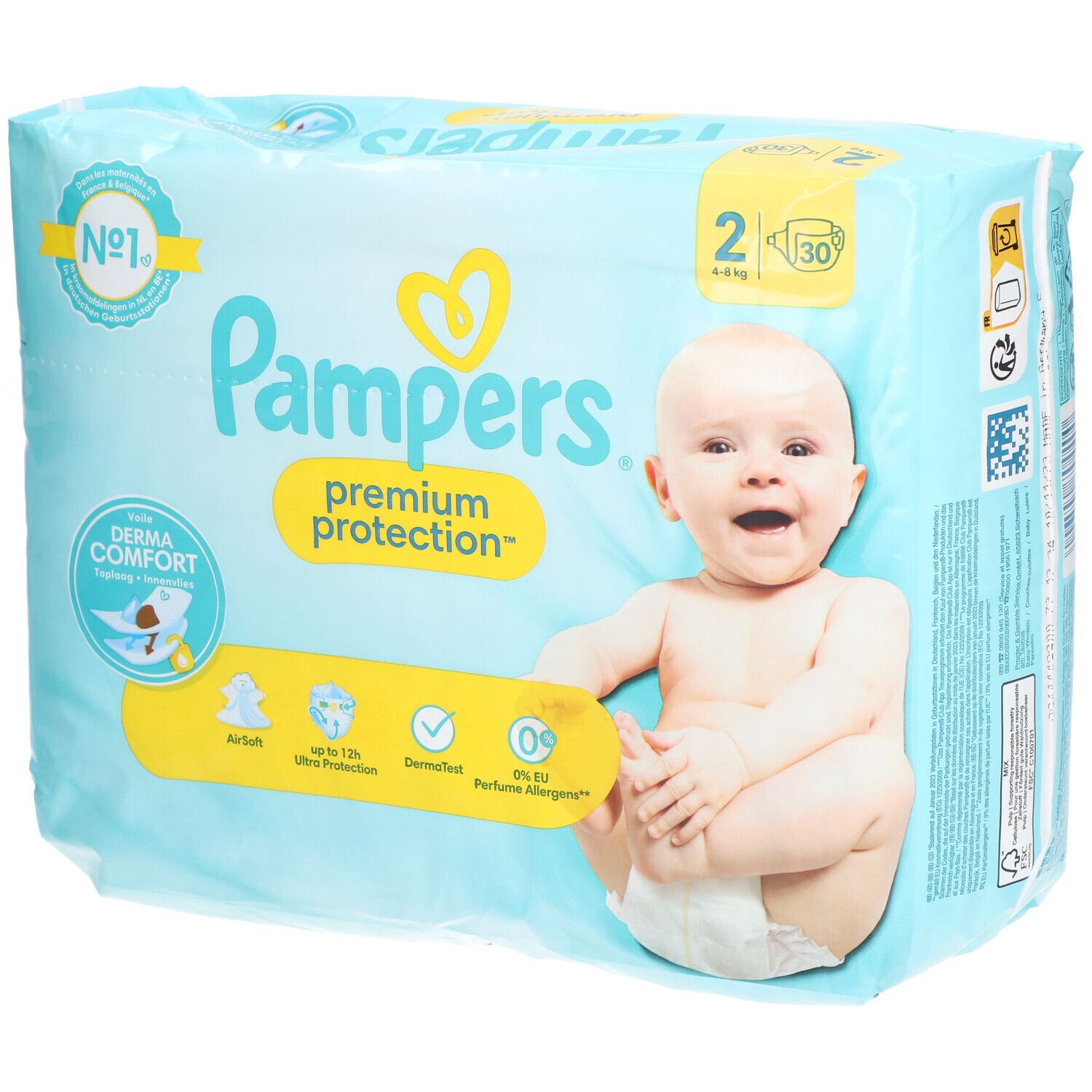PAMPERS Premium Protection Couche taille 2 4-8 kg 30 pc(s) Couches