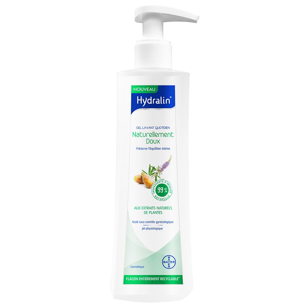 Hydralin Naturellement Doux Gel Lavant Equilibre Intime Douche 400 ml