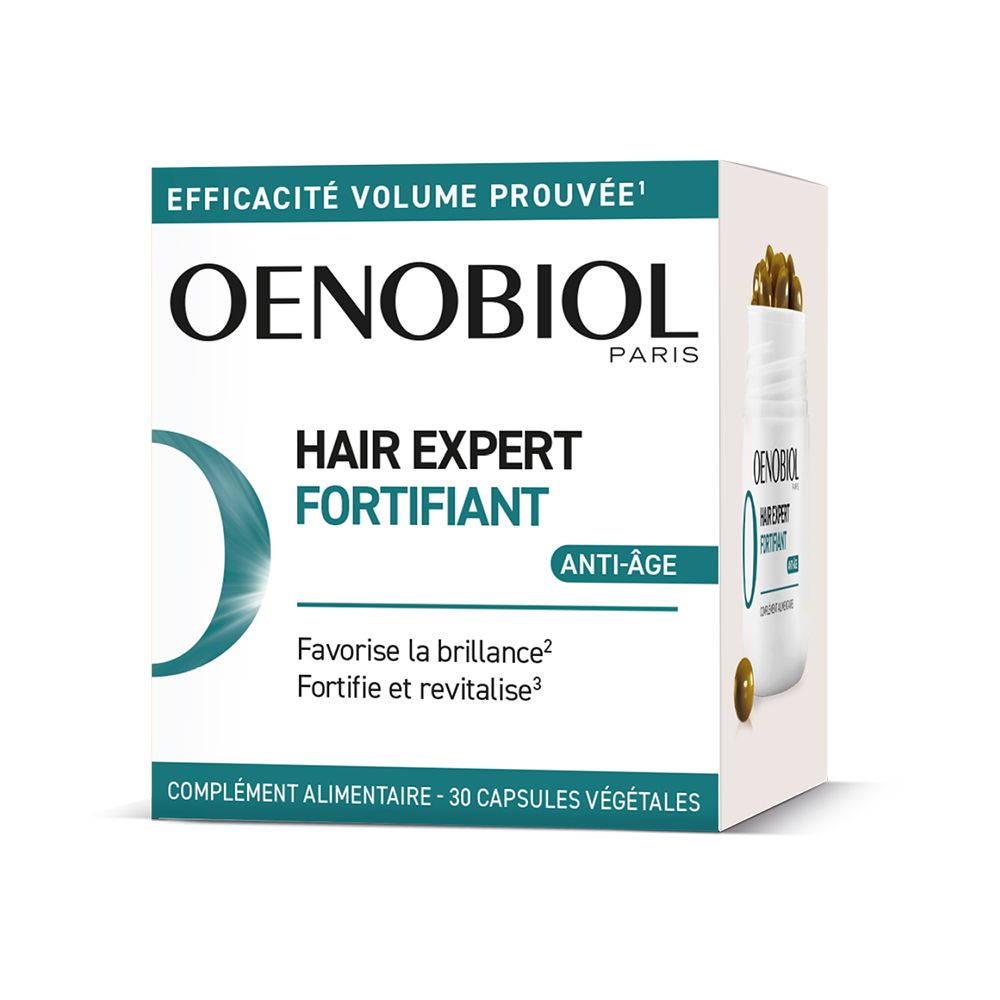 OENOBIOL HAIR EXPERT Fortifiant Anti- ge - Nouveau Marc de Raisin et Céramides Efficacité prouvée Favorise la brillance Fortifie revitalise