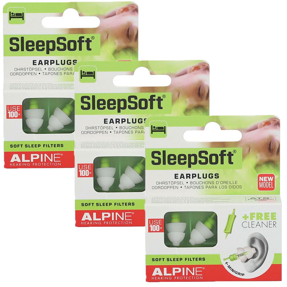 Alpine SleepSoft Bouchon D'Oreille 3x1 pc(s) Bouchons D'Oreille