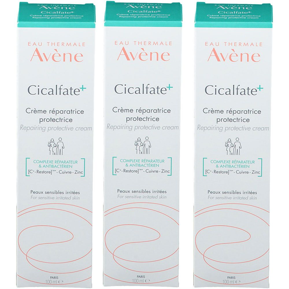 Avène Cicalfate+ Crème réparatrice protectrice 3x100 ml crème