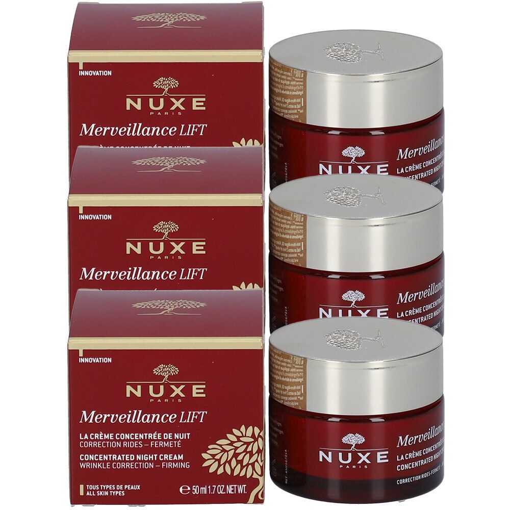 Nuxe Merveillance LIFT La Crème Concentrée de Nuit De 3x50 ml