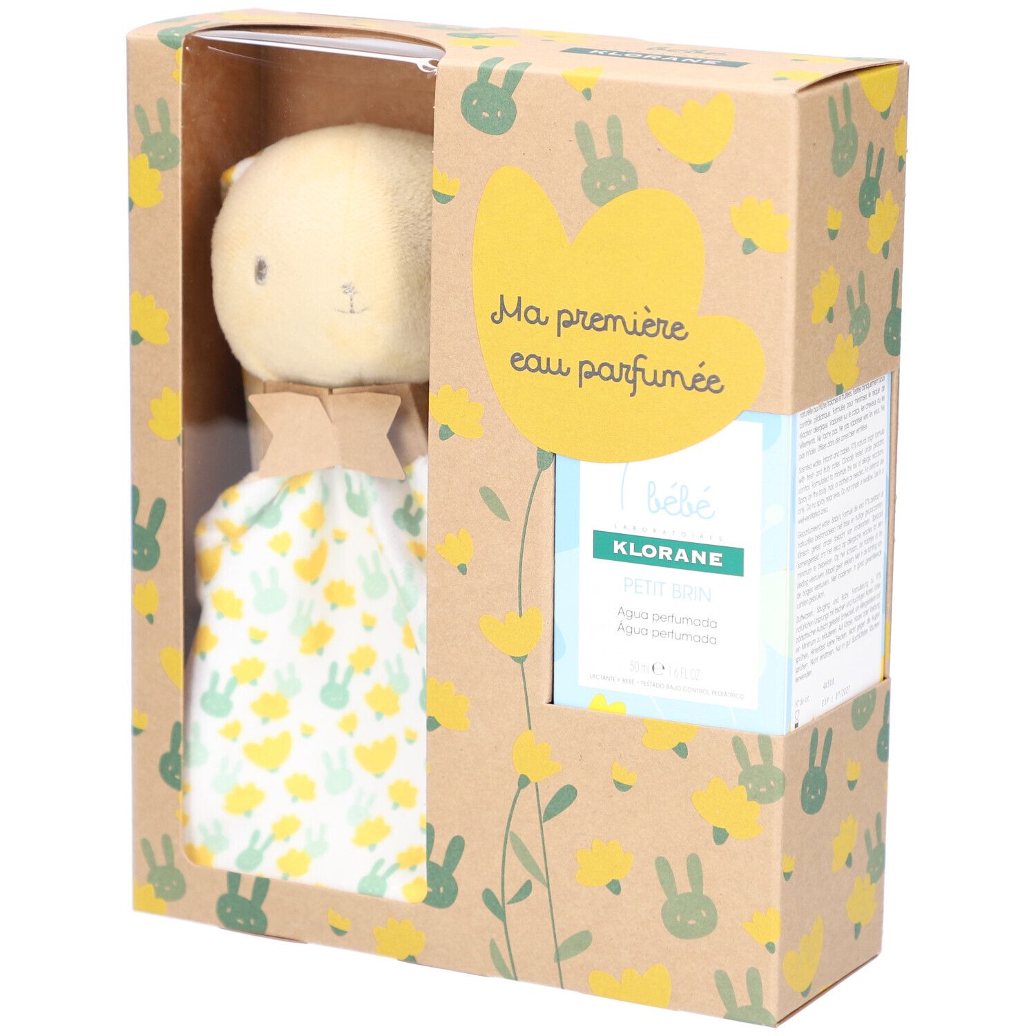 KLORANE Bébé Coffret Petit Brin Eau parfumée + Doudou lapin (non sélectionnable) Solution(S) 50 ml