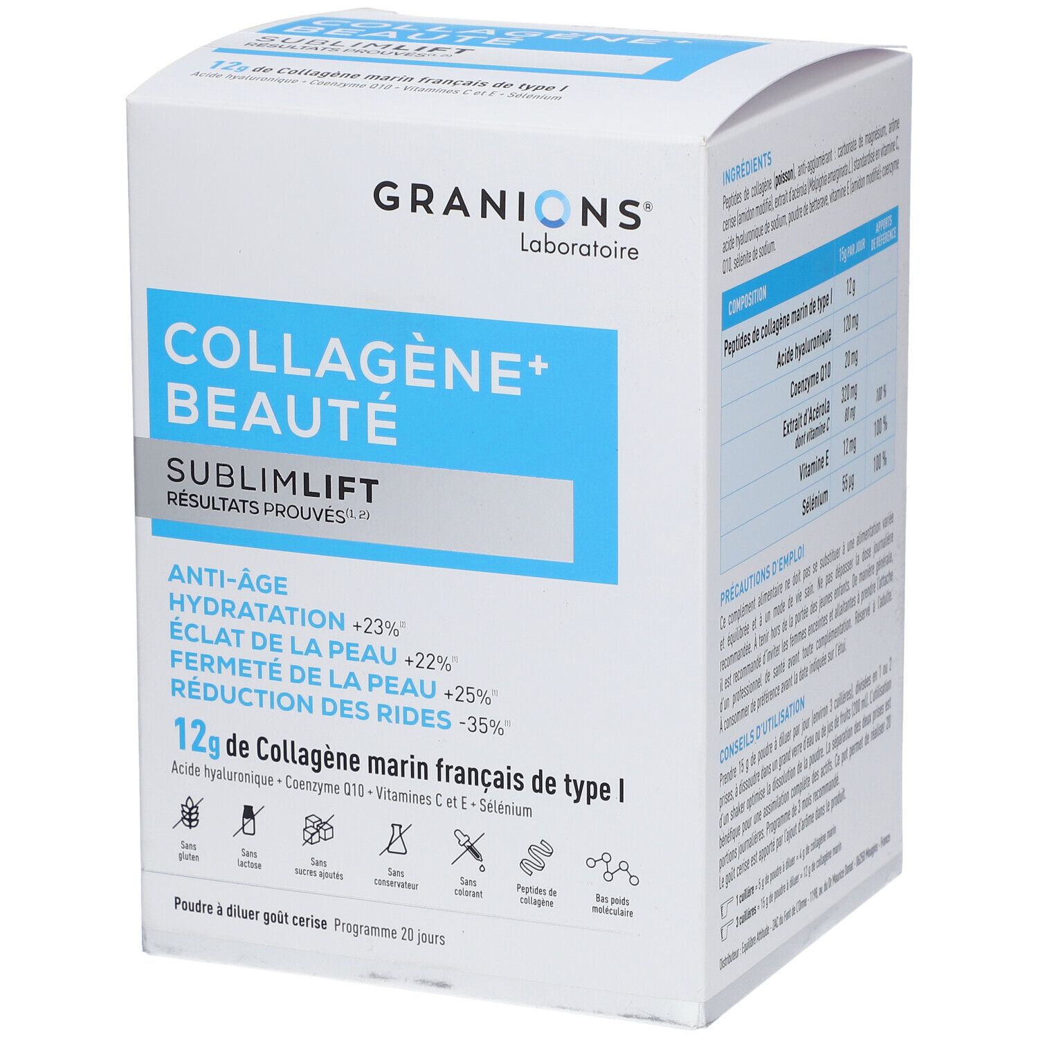 GRANIONS Collagène+ Beauté Sublimlift 300 g Poudre