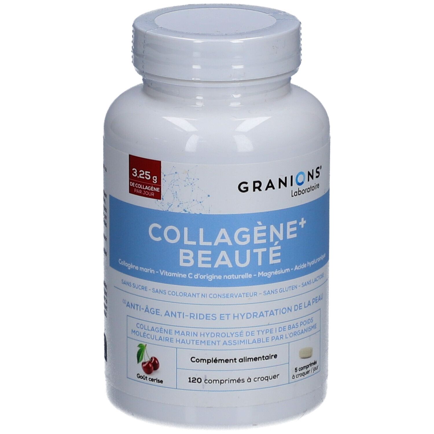 Laboratoire Des Granions Granions Collagène+ Beauté - Comprimé À Croquer Cerise Comprimé(S) 120 Pc(S) Enfants