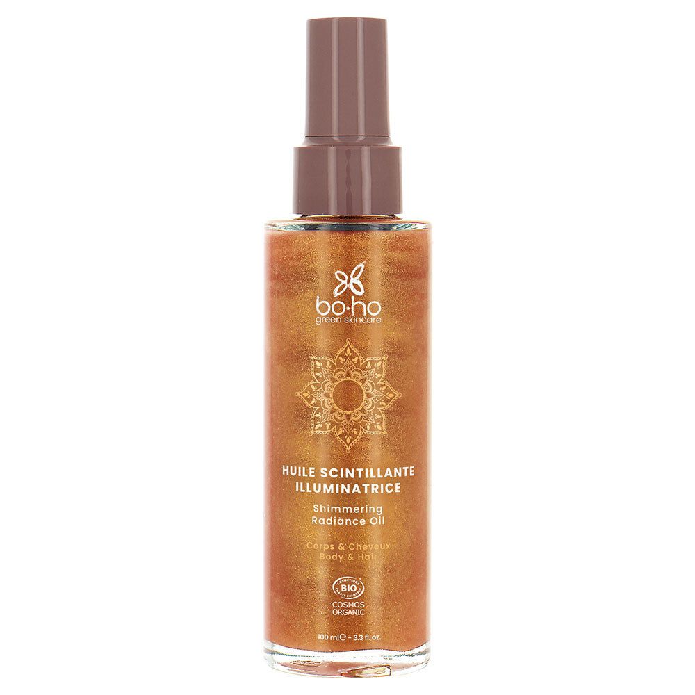 Boho Green Huile Scintillante Illuminatrice Pour La Peau 100 Ml