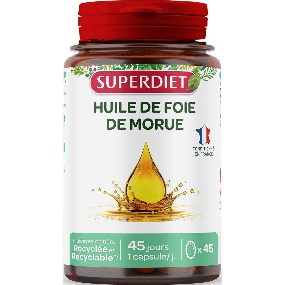 Superdiet Super Diet Huile De Foie Morue Capsule(S) 45 Pc(S)