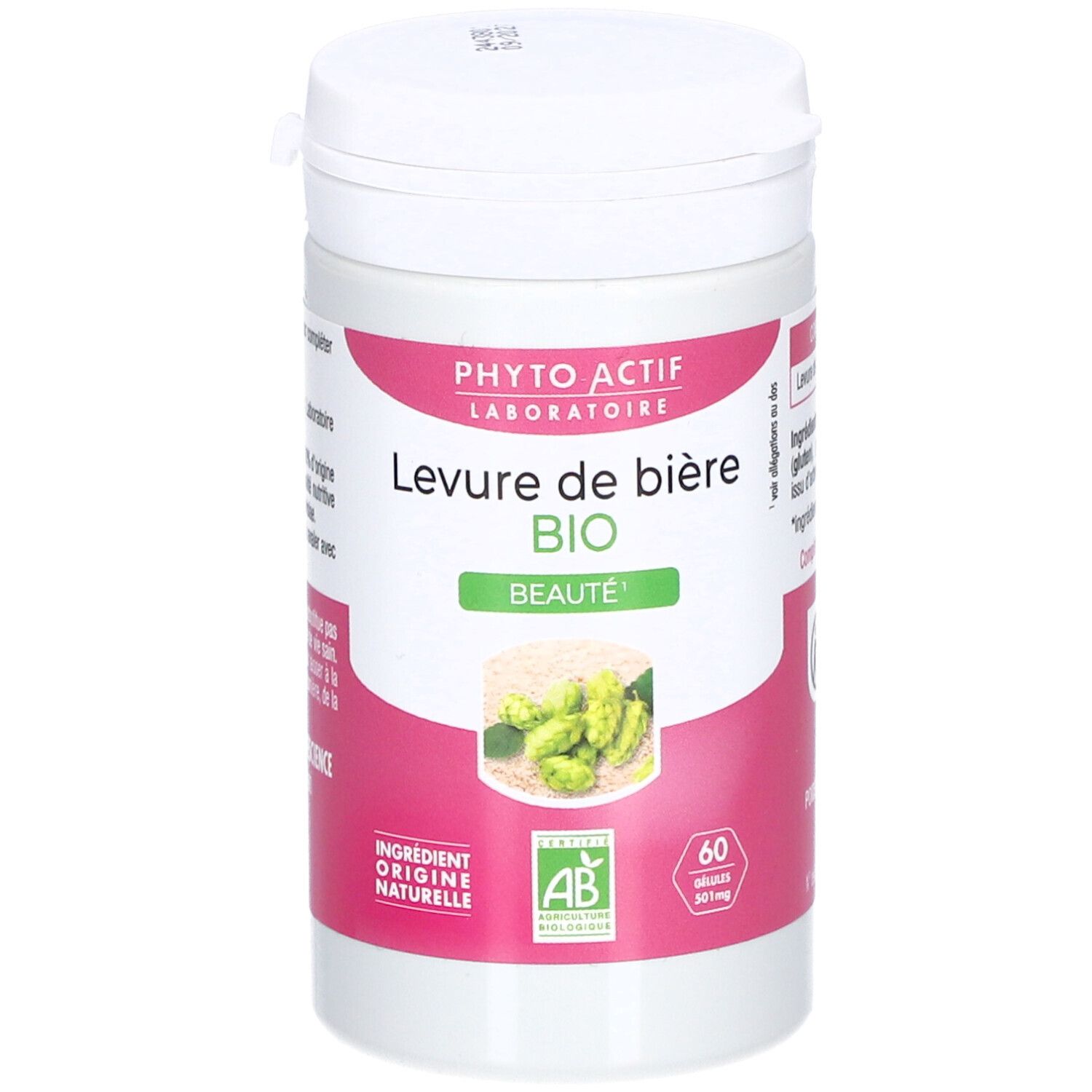 PHYTO-ACTIF Levure de Bière Bio 60 pc(s) Capsule(S)