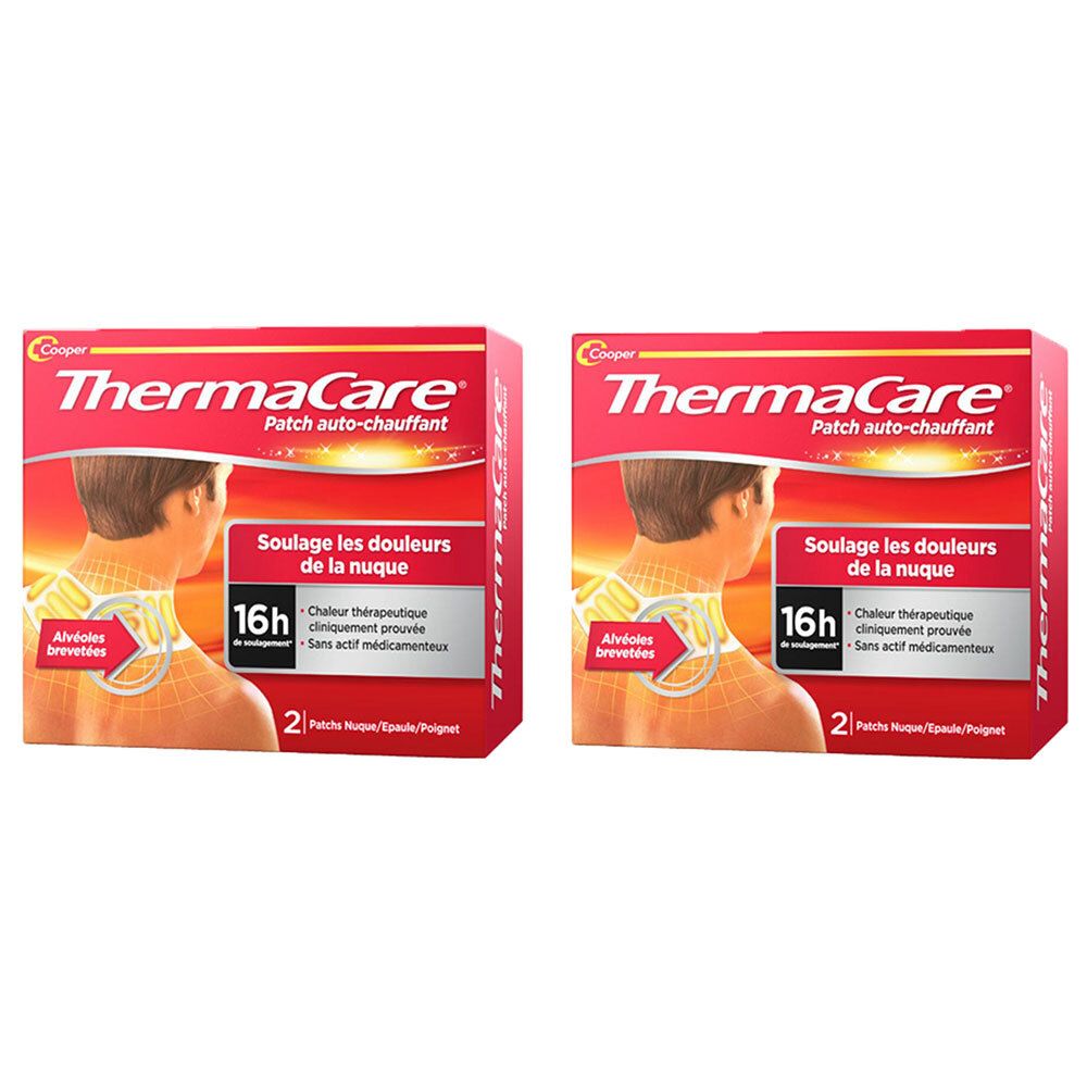 Thermacare Patch Auto-Chauffant Nuque - 2 Boîtes de 2 2x2 pc(s) Pansement(S)
