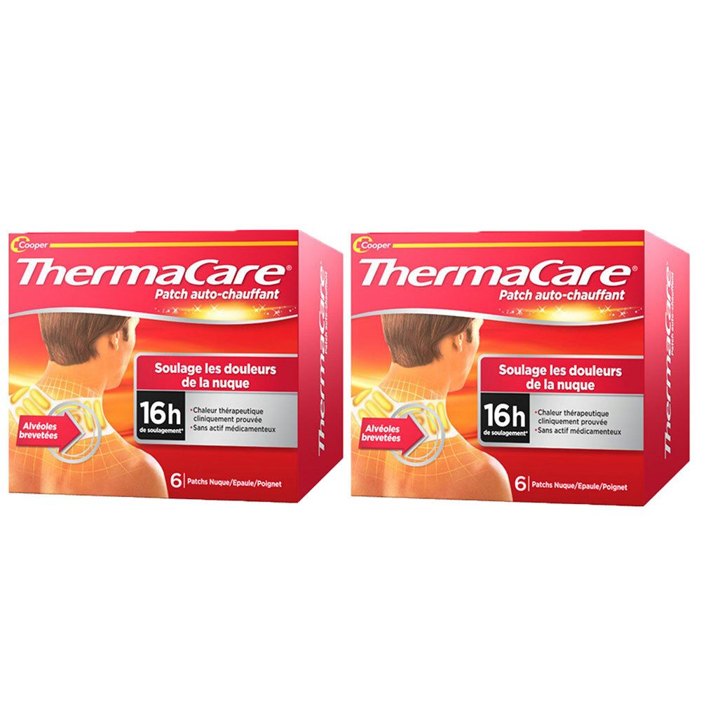 Thermacare Patch Auto-Chauffant Nuque - 2 x Boîte de 6 Pansement(S) 2x6 pc(s)