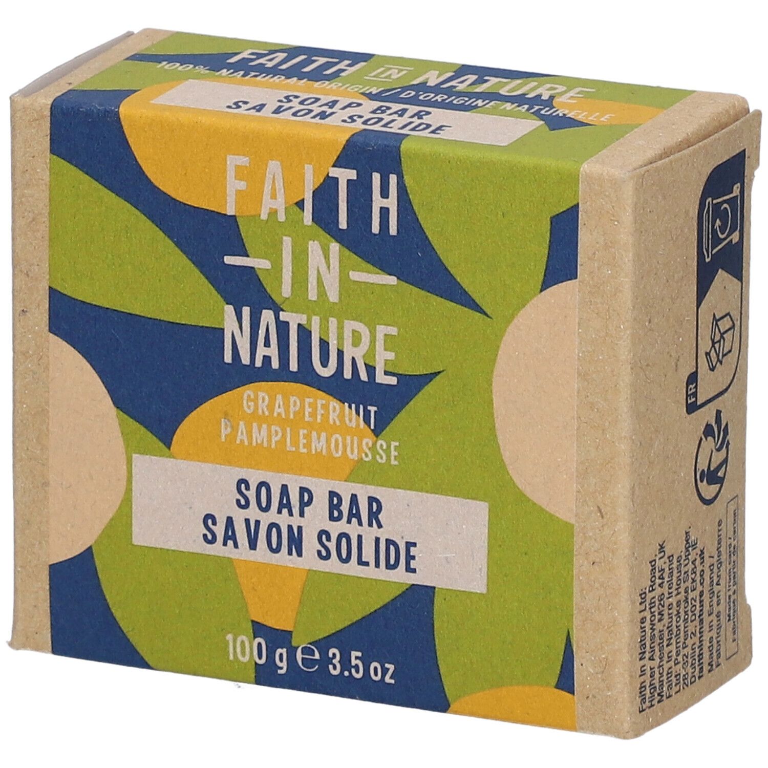 Faith In Nature Savon Solide Pamplemousse 100 G
