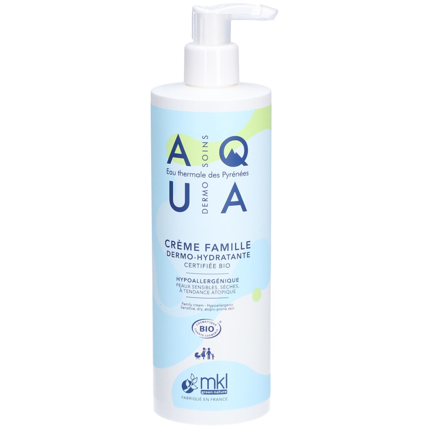 Mkl Aqua Crème Famille Dermo-Hydratante Pour La Peau 400 Ml
