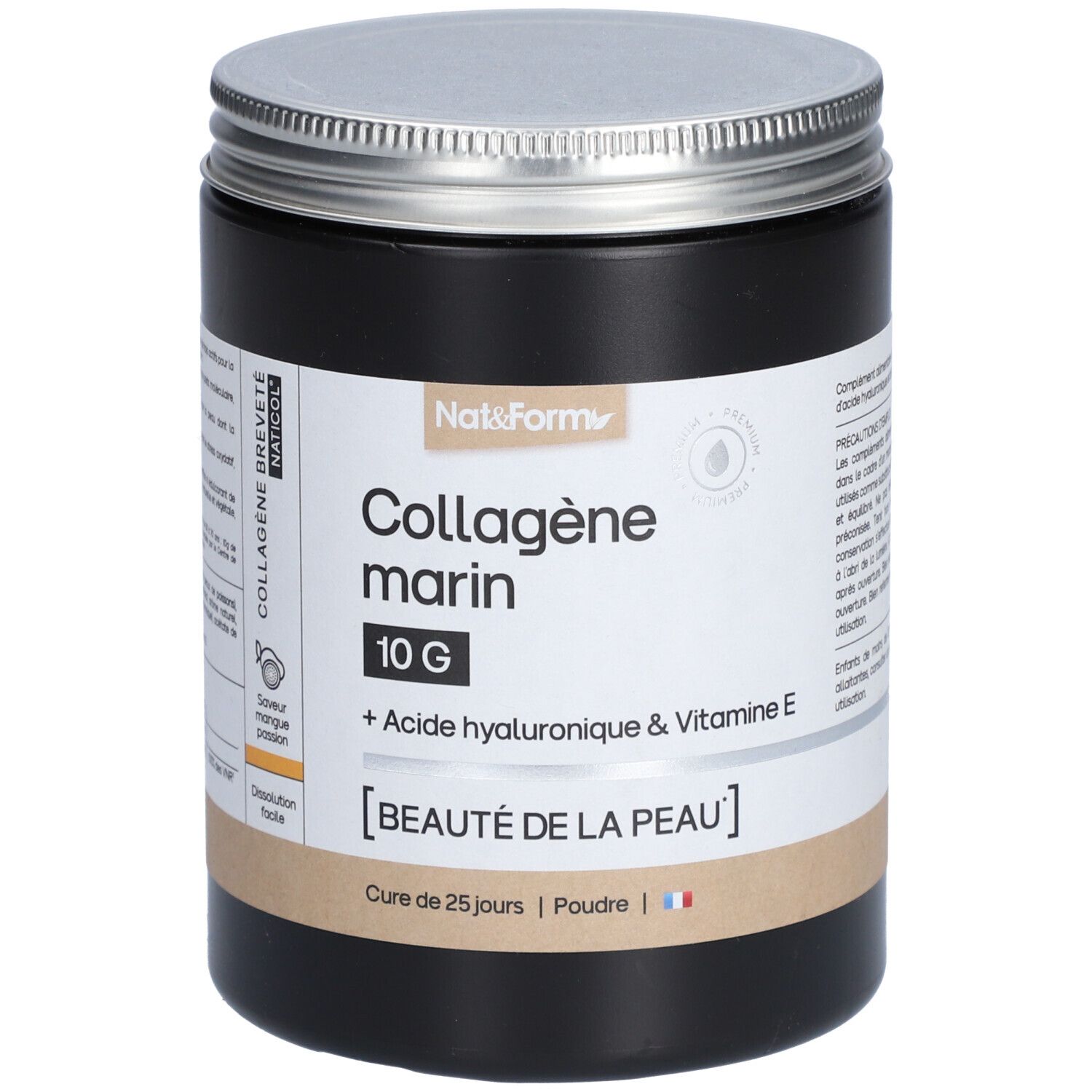 Nat&Form Collagène marin beauté de la peau en poudre 312,5 g Poudre Pour La Préparation D'Une Solution