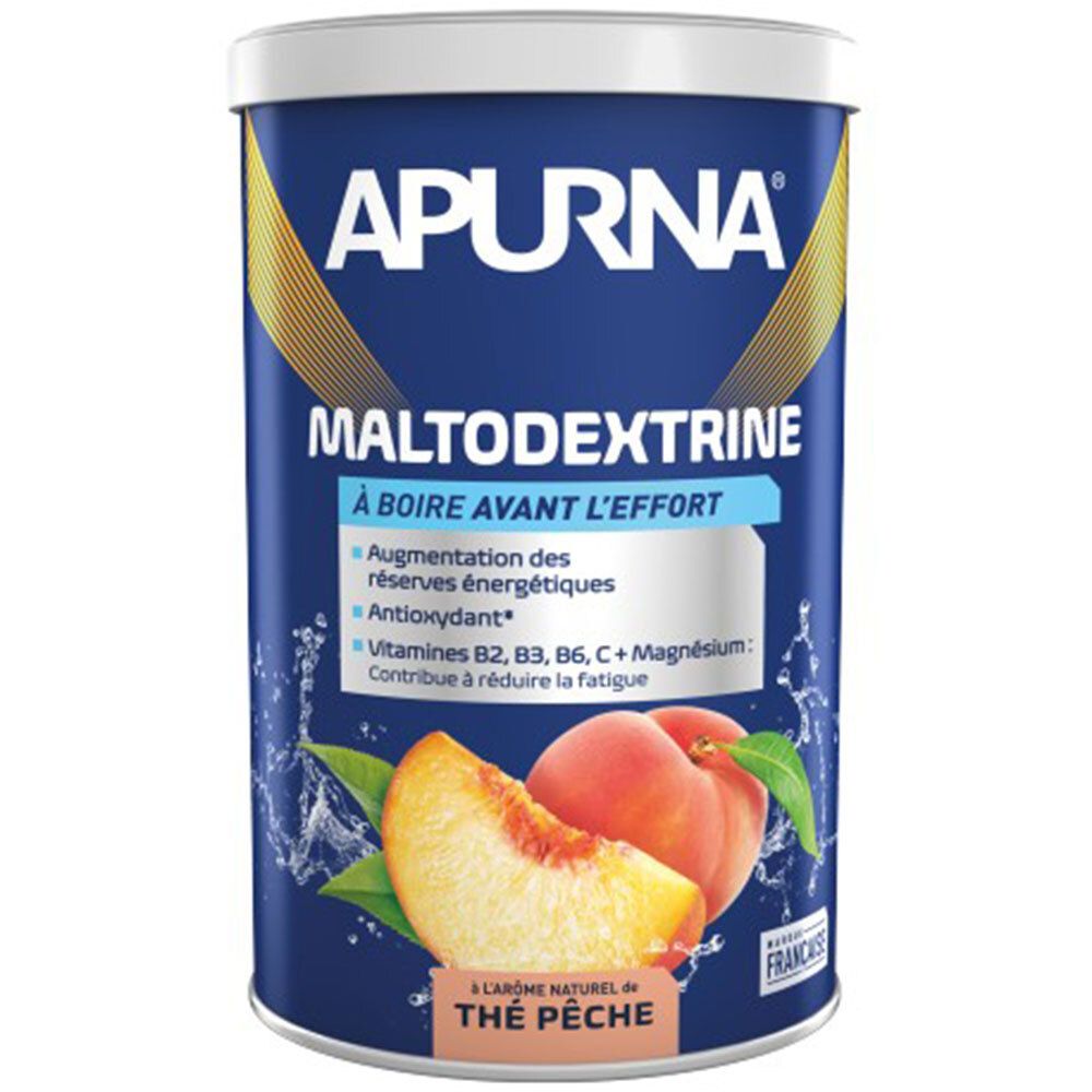 Apurna Maltodextrine Thé Pêche Poudre Pour La Préparation D'une Solution 500 G